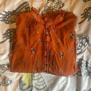 Anthropologie long sleeve blouse